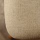 Modern chair Scandinavian design light wood natural Lin fabric mid century modern design