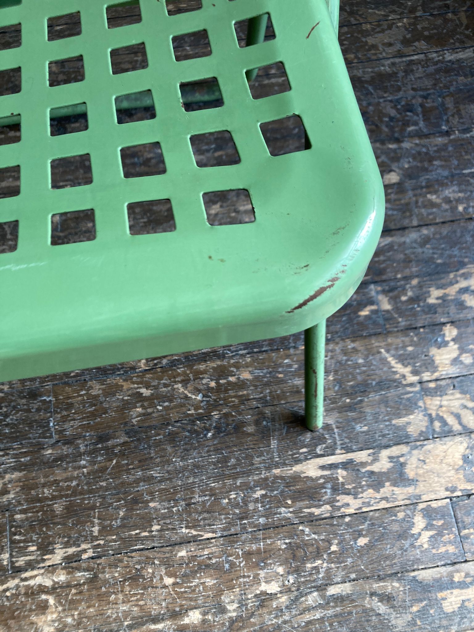 Garden chair in perforated sheet metal 1950