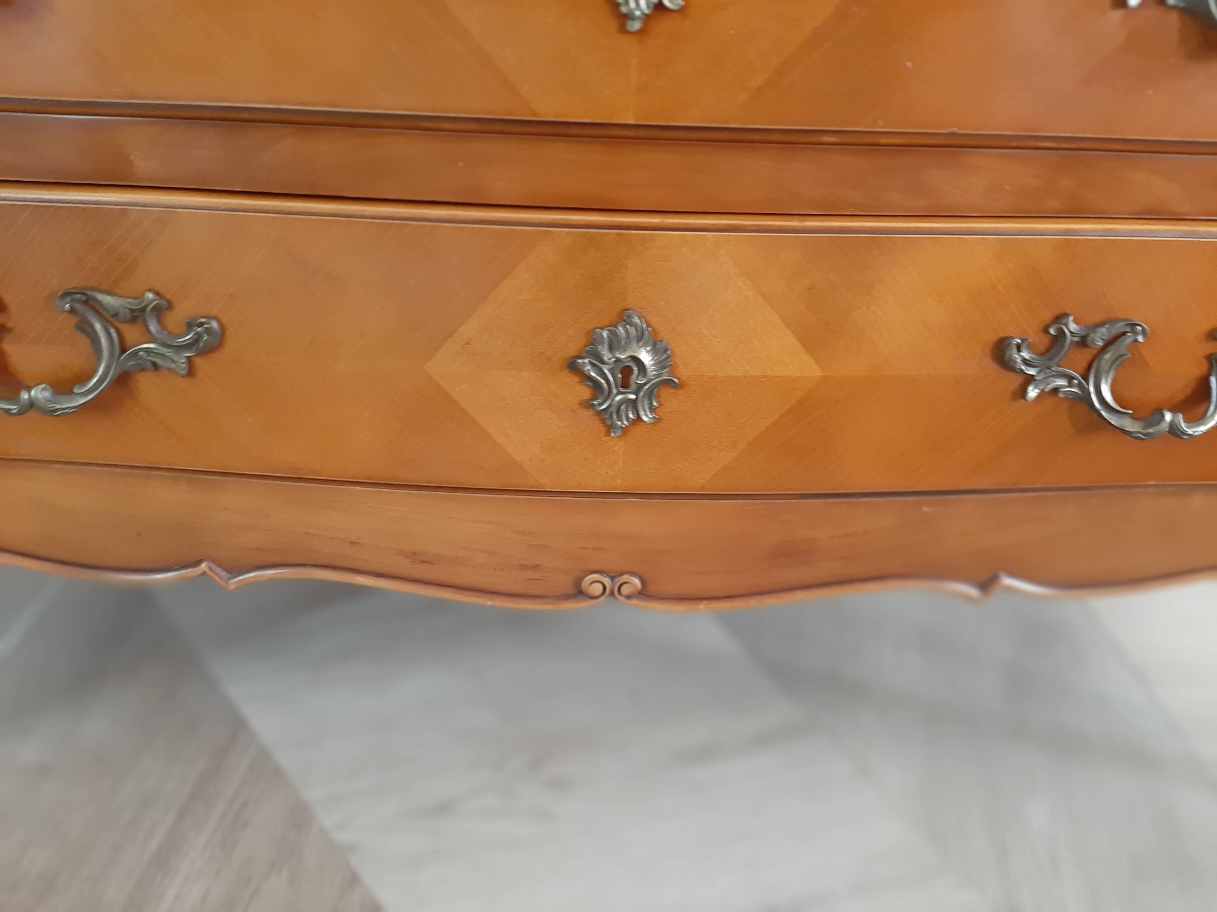 Commode 3 tiroirs style XVI avec 1 serrure