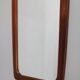 1960s Danish solid teak mirror by Johansens Spejle Kobenhavn