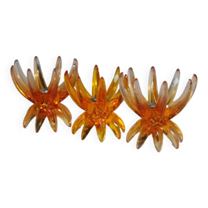 Bougeoirs Friedel Lotus - lucite