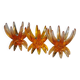 Friedel Lotus Lucite candle holders Germany 1960 x3