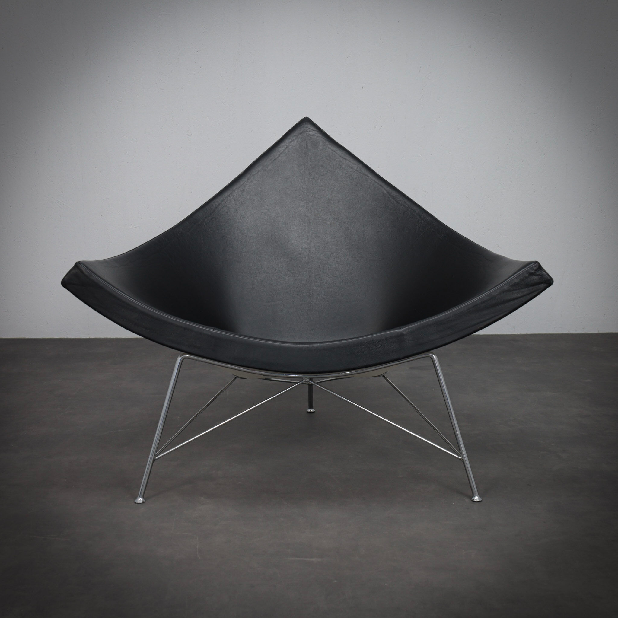 Fauteuil  en cuir Coconut par George Nelson pour Vitra, 1955