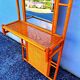 Vintage rattan entrance hall wardrobe