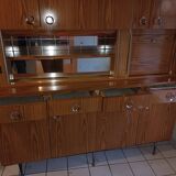 Vintage buffet in wood-coloured formica