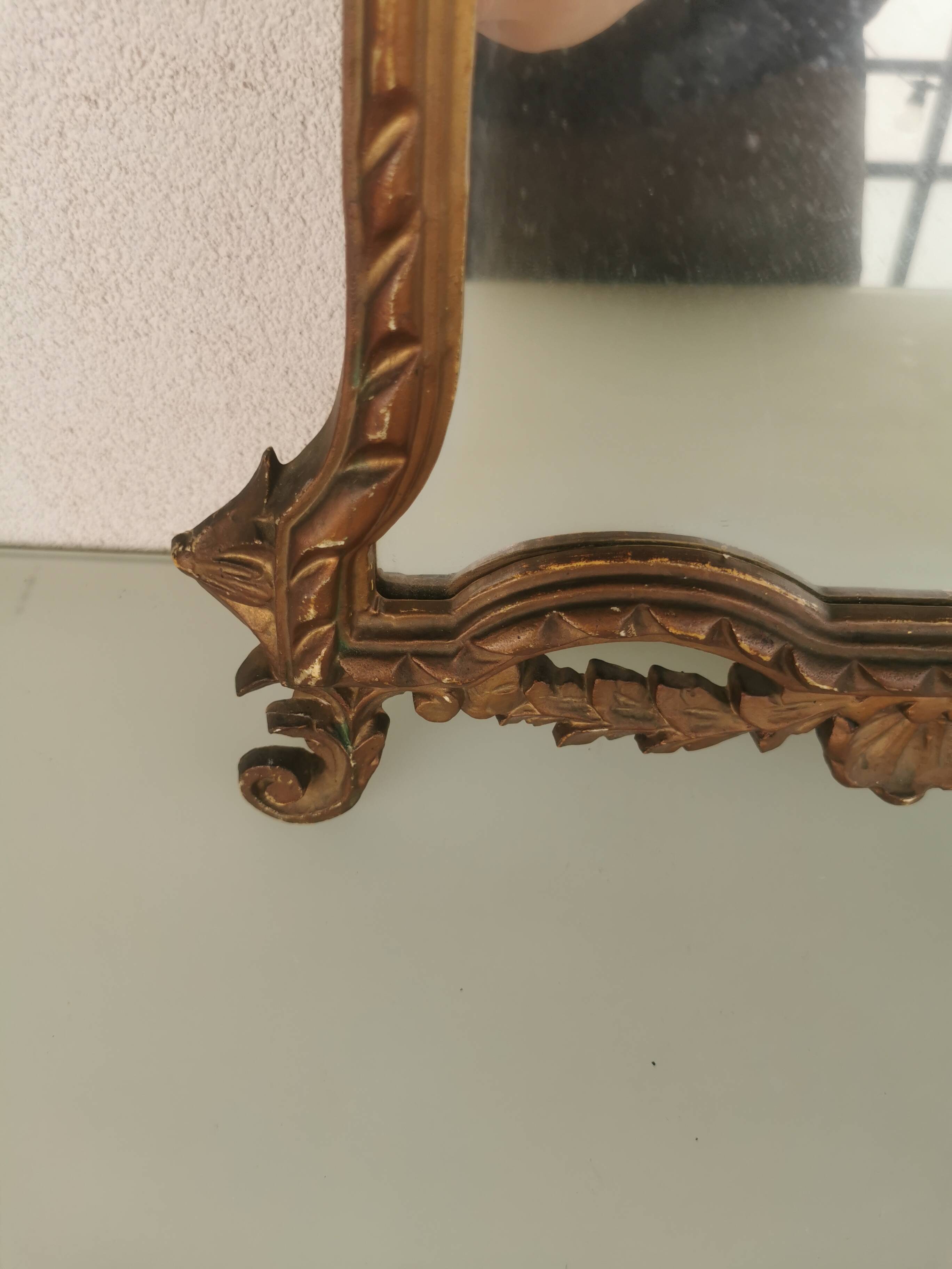 Vintage resin gold mirror