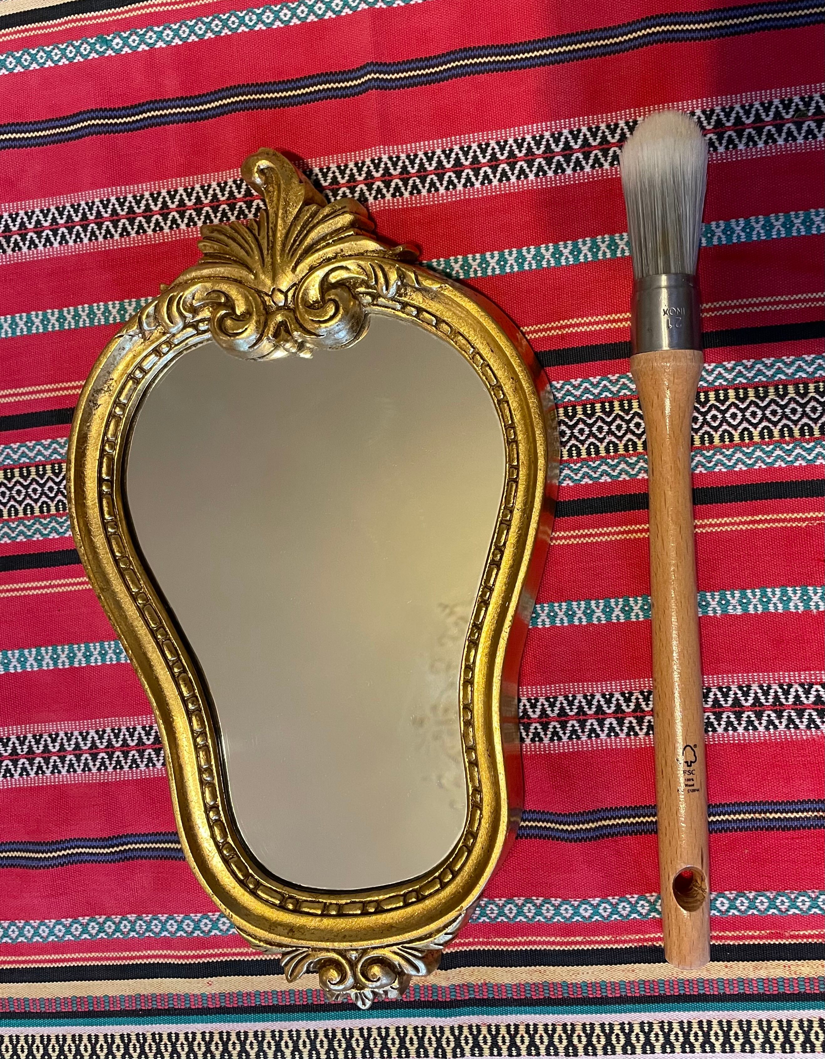 Vintage gold mirror 32 X 18cm