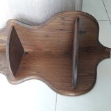 Corner shelf with 2 wooden shelves