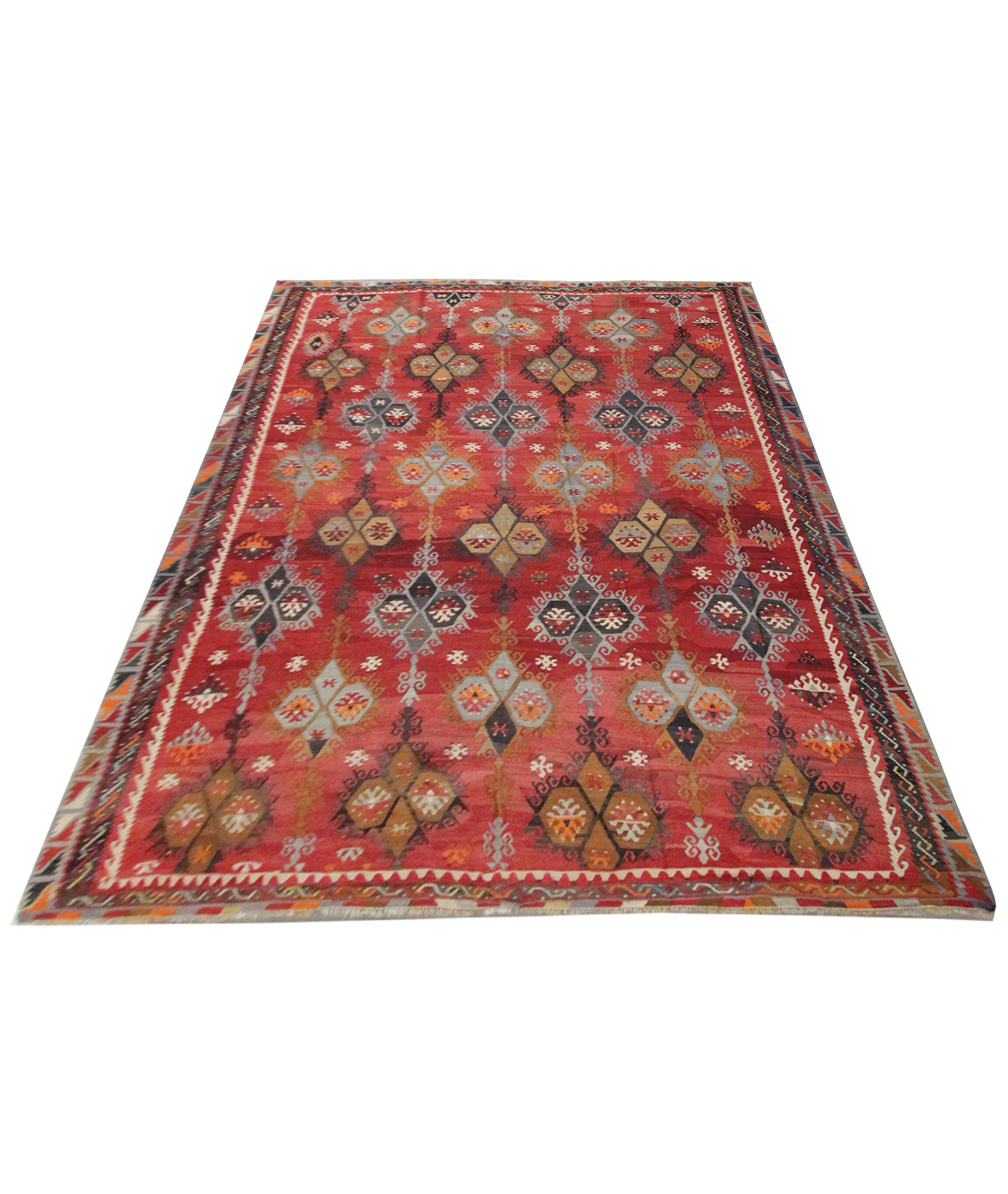 Handmade wool antique turkish sarkisla area rug carpet- 293x338cm
