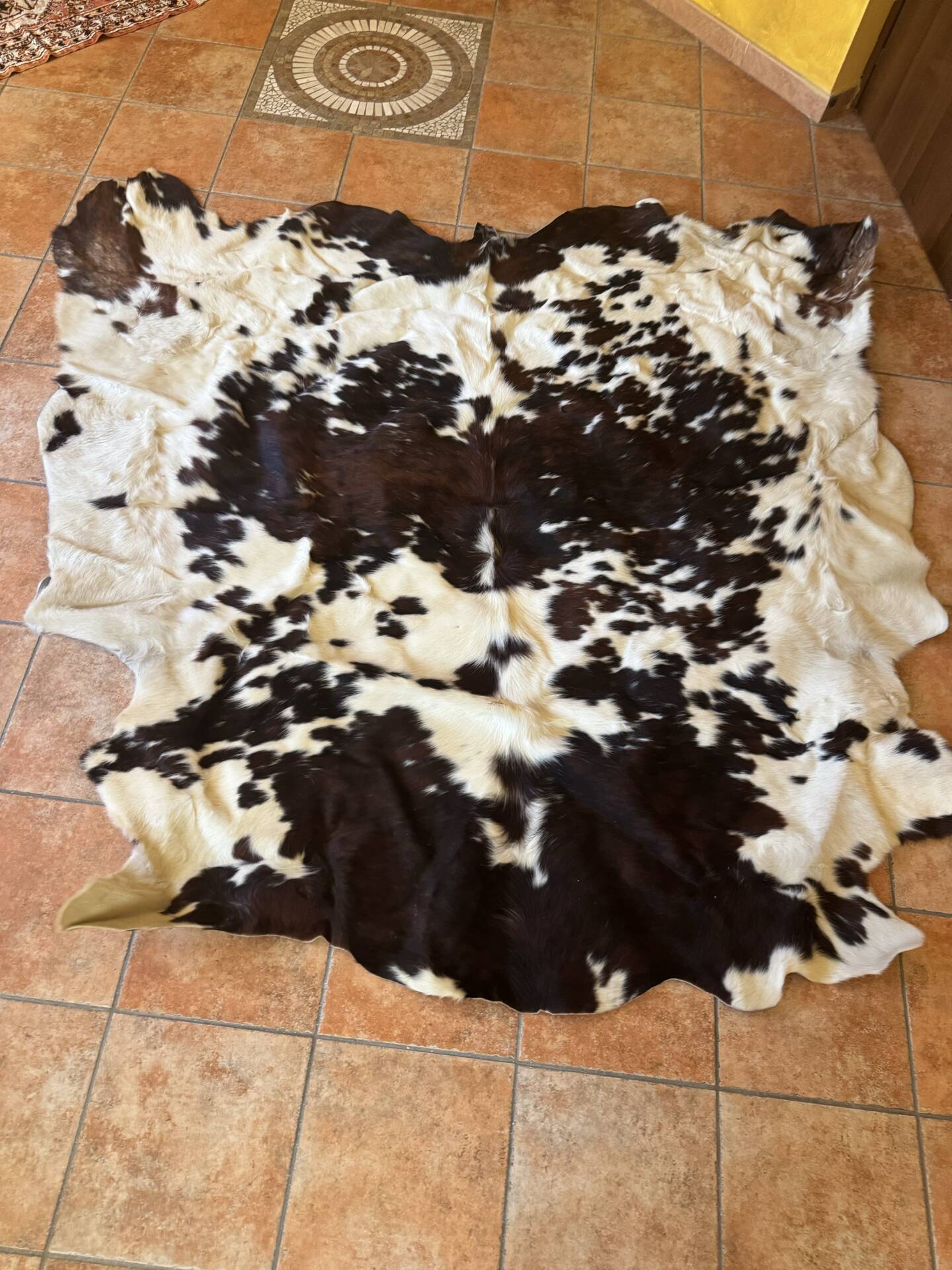 Genuine leather rug – Natural leather
