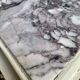 Antique patinated Louis XVI buffet, marble top.