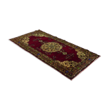 Anatolian handmade vintage rug 268 cm x 135 cm