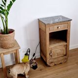 Art deco style oak bedside table from the 1920s