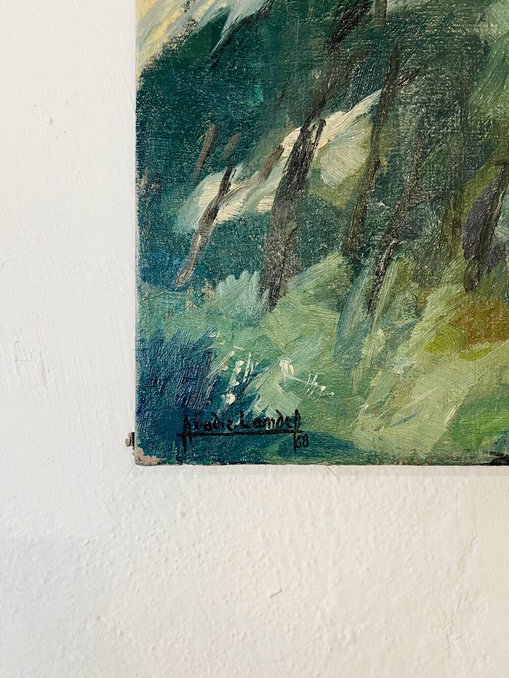 Painting "The house in the middle of the forest"