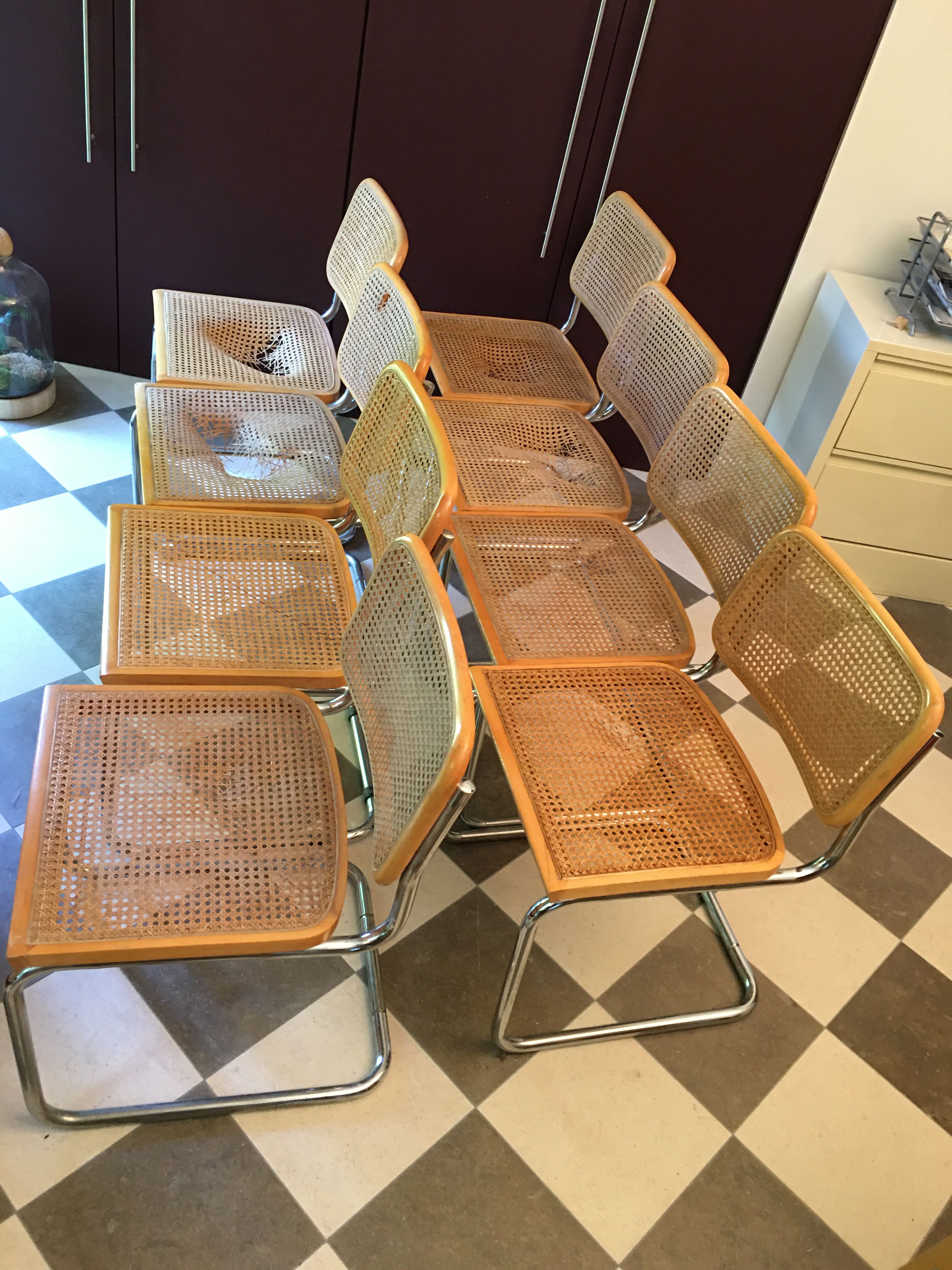 Set of 8 chairs by Marcel Breuer