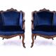 Paire de fauteuils anciens, France, seconde moitié du XIXe siècle. Après restauration.