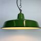 Industrial Green Enamel Factory Pendant Lamp, 1960s