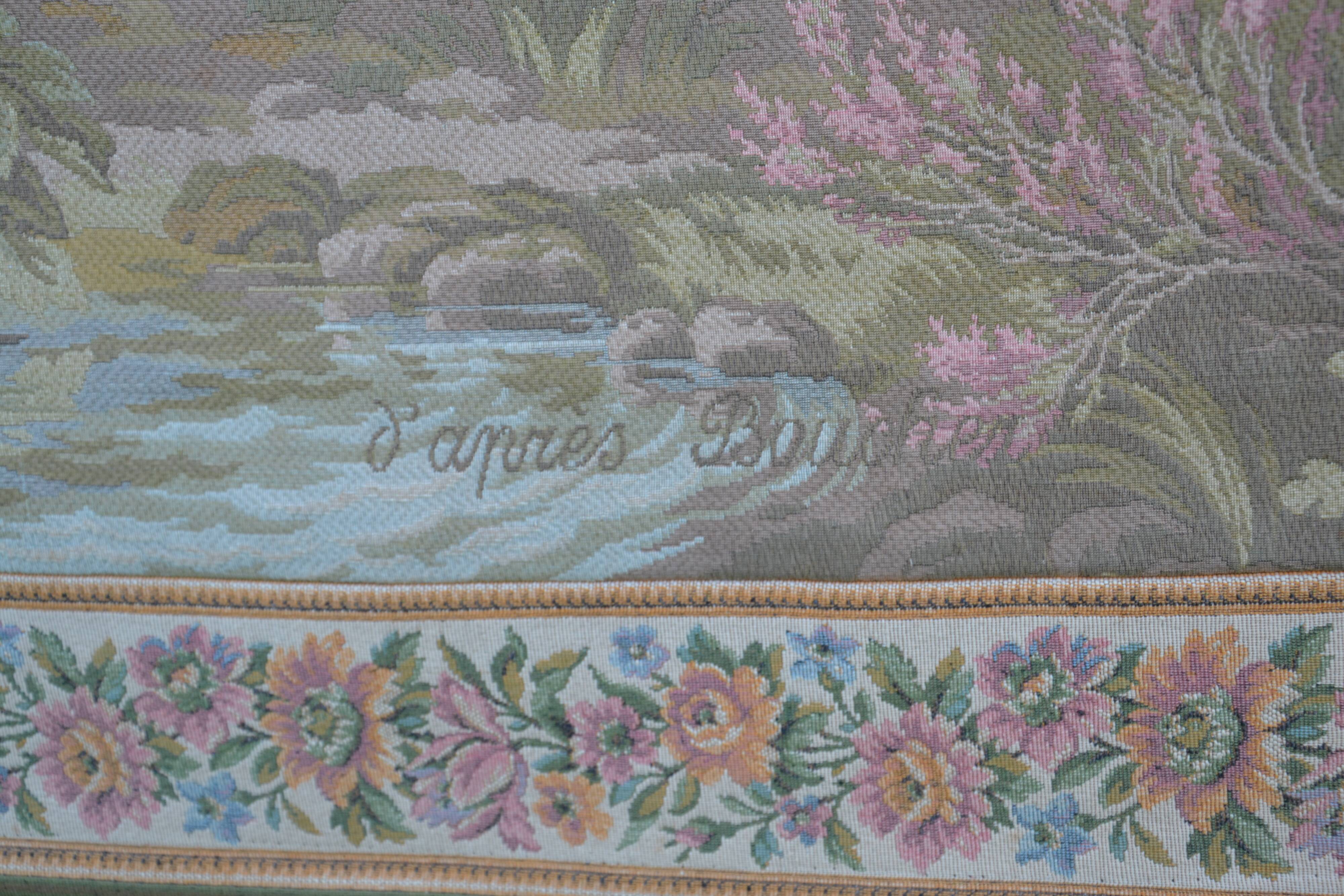 Tapestry 137/184 on bars by Jules Pansu from the Gobelins factory, late 19th century