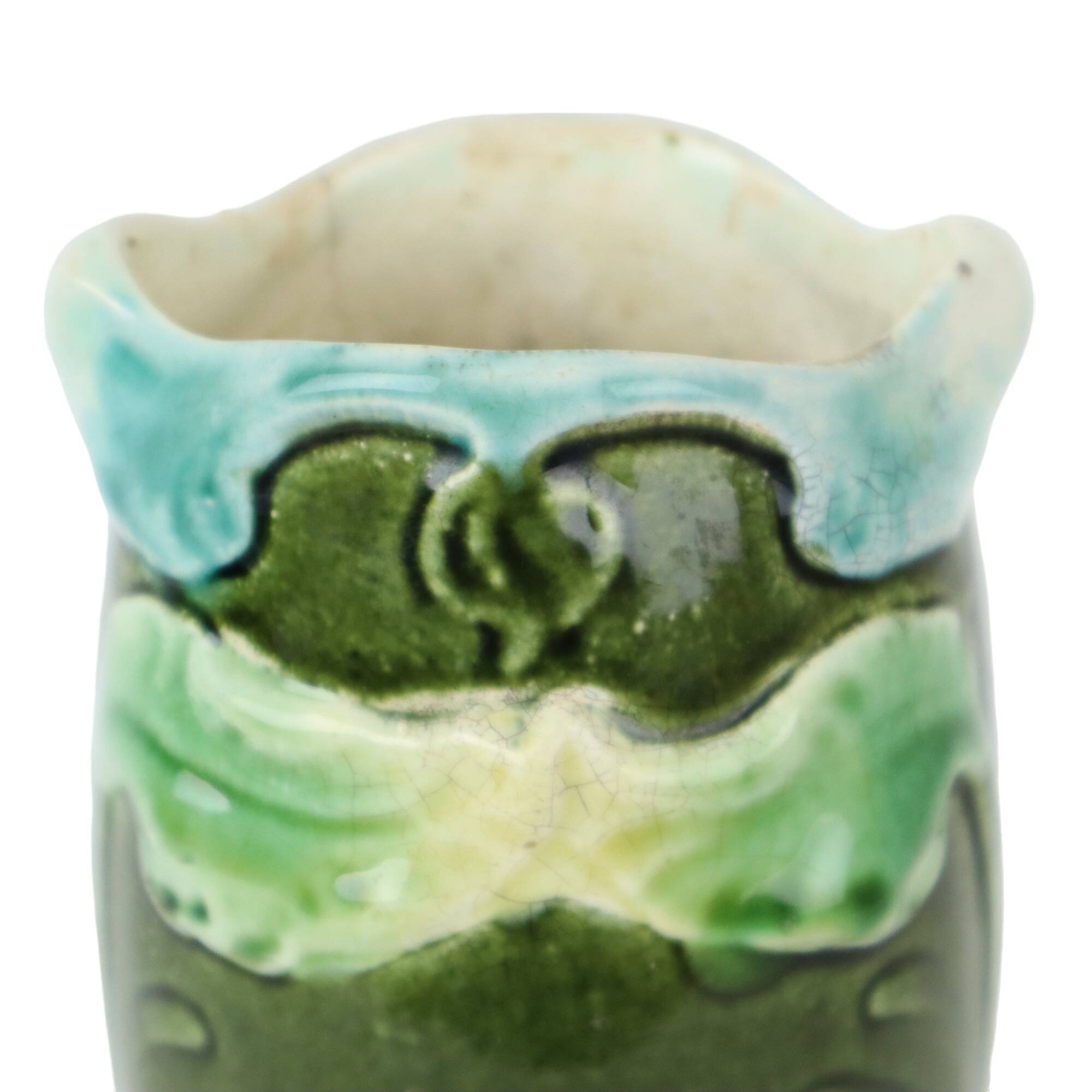 French art nouveau vase barbotine gustav de bruyn antique pottery