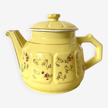 Old flowered teapot