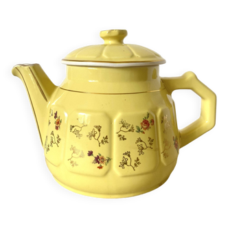 Old flowered teapot