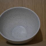 Speckled blue sandstone bowl