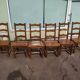 Set of 6 solid oak wood chairs - ferme compagne montage