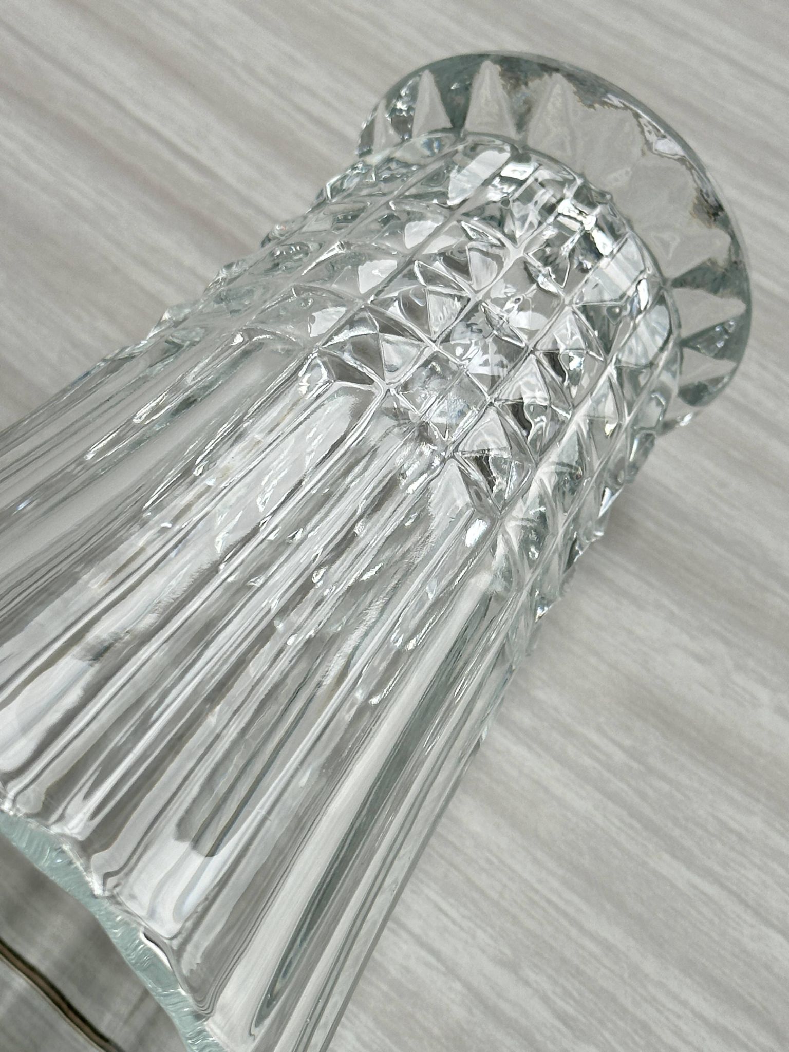 Vintage pressed glass vase