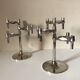 Paire de bougeoirs Nagel BFM de Ceasar Stoffi & Fritz design années 70