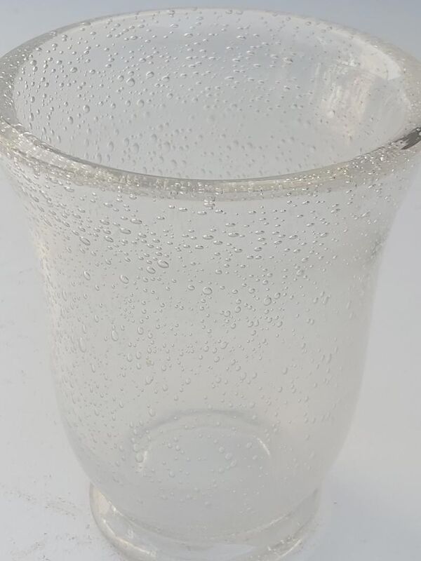 Vase Daum bullé années 50