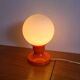 Vintage orange plastic bedside lamp