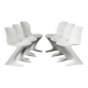White Kangaroo Chairs by Ernst Moeckl for Horn, 1960s | Set of 6
