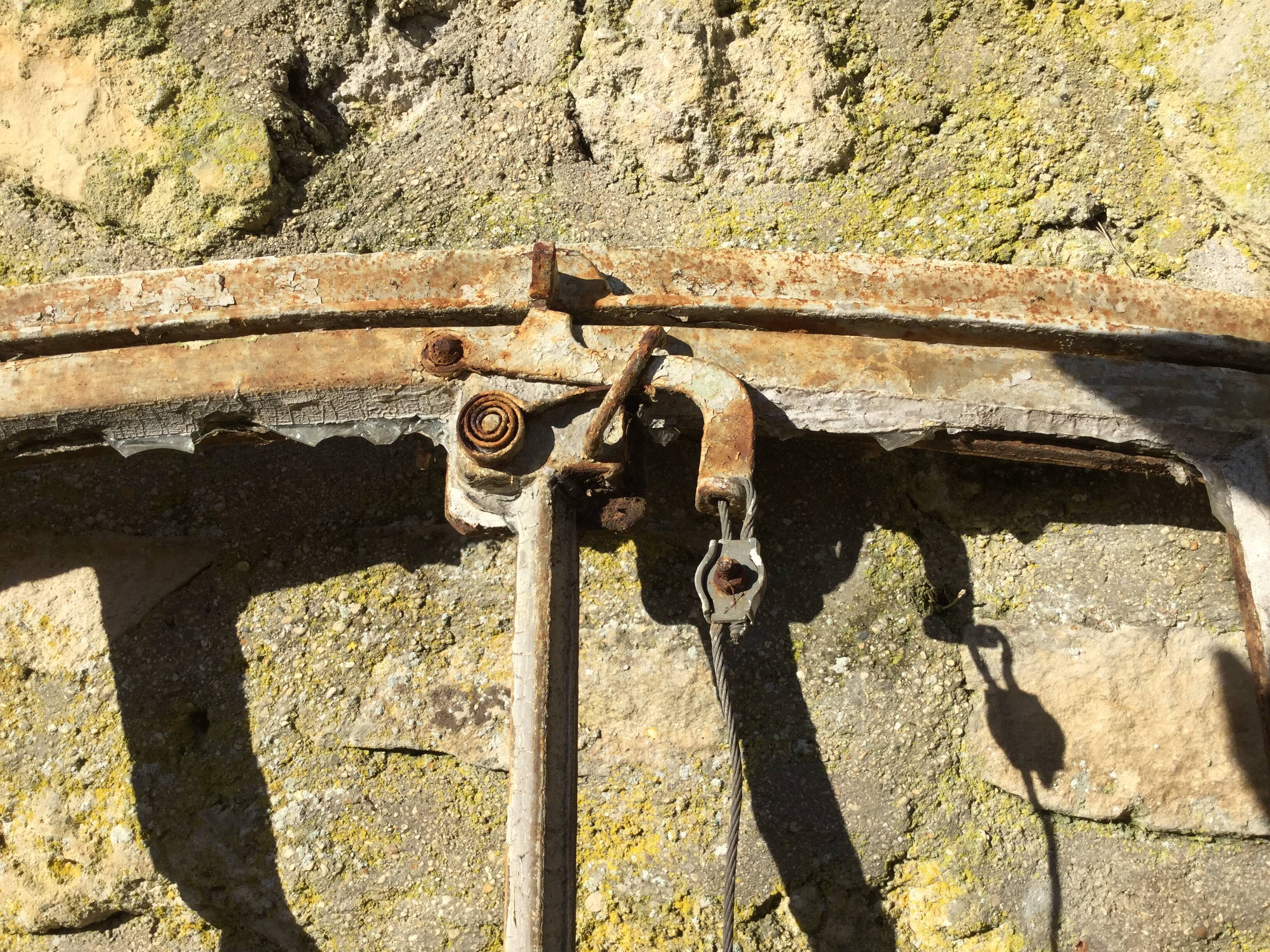 Former cast iron factory window
