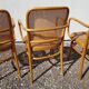 Ensemble de 4 fauteuils et 1 chaise Thonet 811 Josef Hoffmann