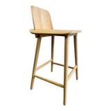 Solid wood stool