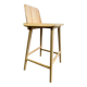 Solid wood stool