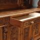 Neo-baroque antique walnut buffet, Italy, 19th century