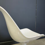 Vintage fiberglass space age tulip dining chairs, set of 4 - 1960s