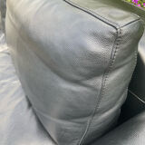 High-quality black leather Durlet sofa