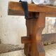 Paire de bancs noyer 1900