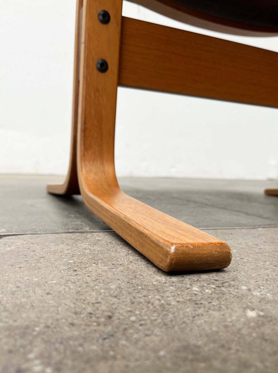 Modern Mid-Century Norwegian Siesta Pouf in Leather by Ingmar Relling for Westnofa, 1960s