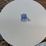 4 Rouen 1932 model bottle coasters in earthenware