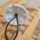 Brass and frosted glass wall lamp