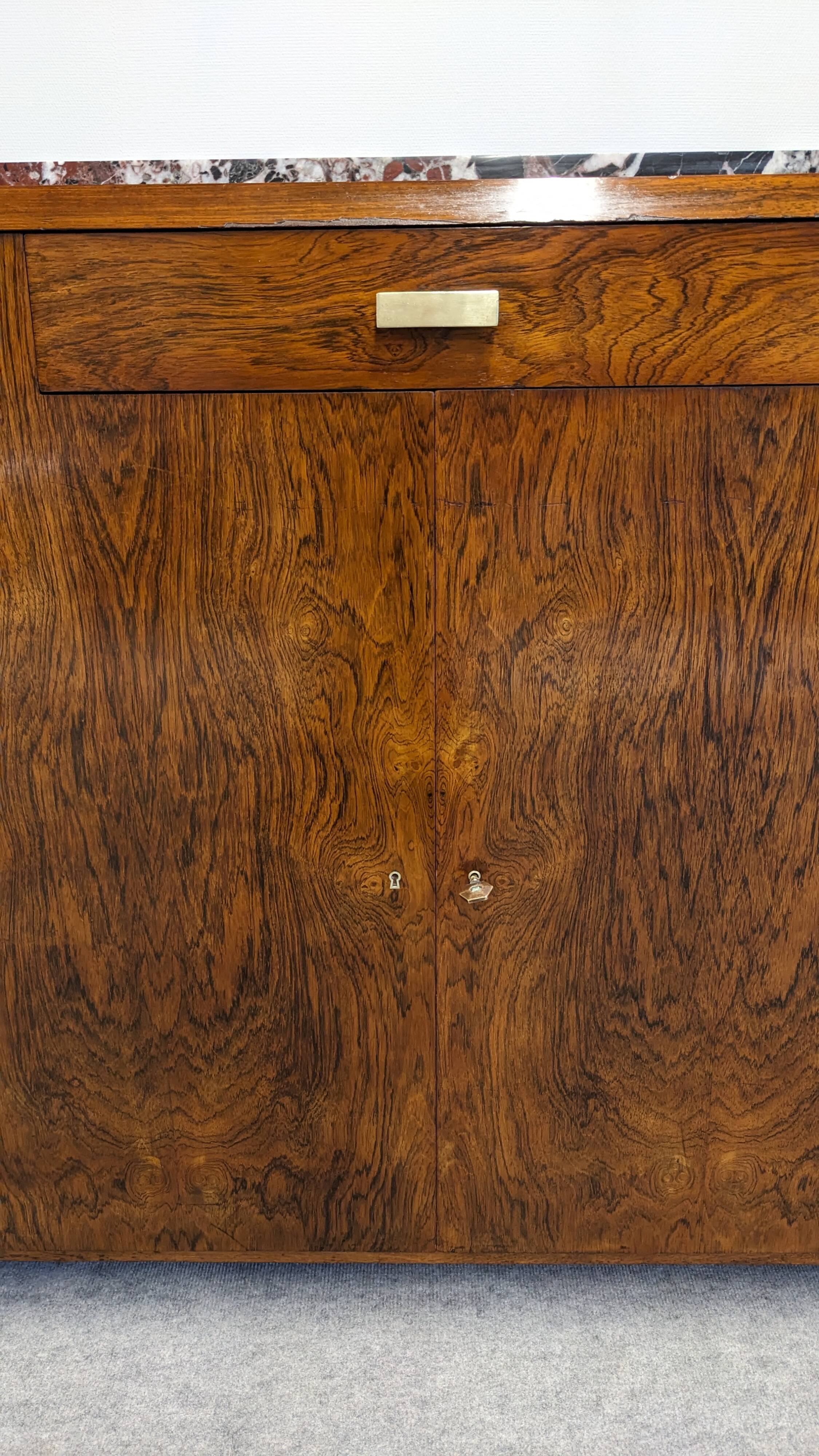 Buffet Art déco en palissandre, France vers 1920