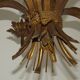 Vintage Hollywood Regency Wheat Sheaf Gold Gilt Metal 5 Light Chandelier