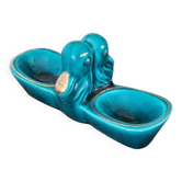 Glazed porcelain salt cellar