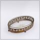 Louis XVI oval centerpiece in silver metal - 19th century