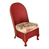 Chauffeuse cocktail  Lloyd loom années 40