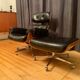 Armchair with footstool by Martin Stoll, Stoll Giroflex, Switzerland, 1960s.