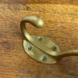 Patère murale en laiton massif 